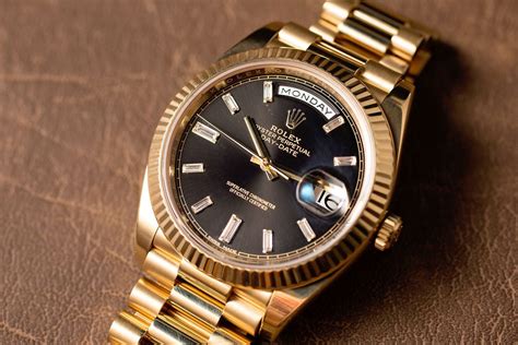 rolex president black face options|Rolex president watch history.